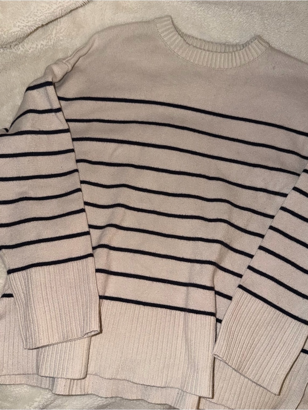 Zara Striped Crewneck Sweater